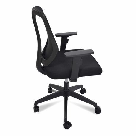 Silla de Oficina Leaf Ergonómica Negra 62x96.5 cm - Sillas de Oficina | Bylmo