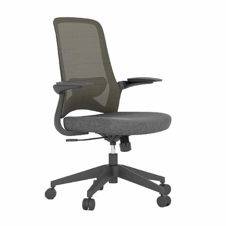 Silla de Oficina Dolphin Gris Oscuro 67.5x106cm con Mecanismo Basculante - Sillas de Oficina | Bylmo
