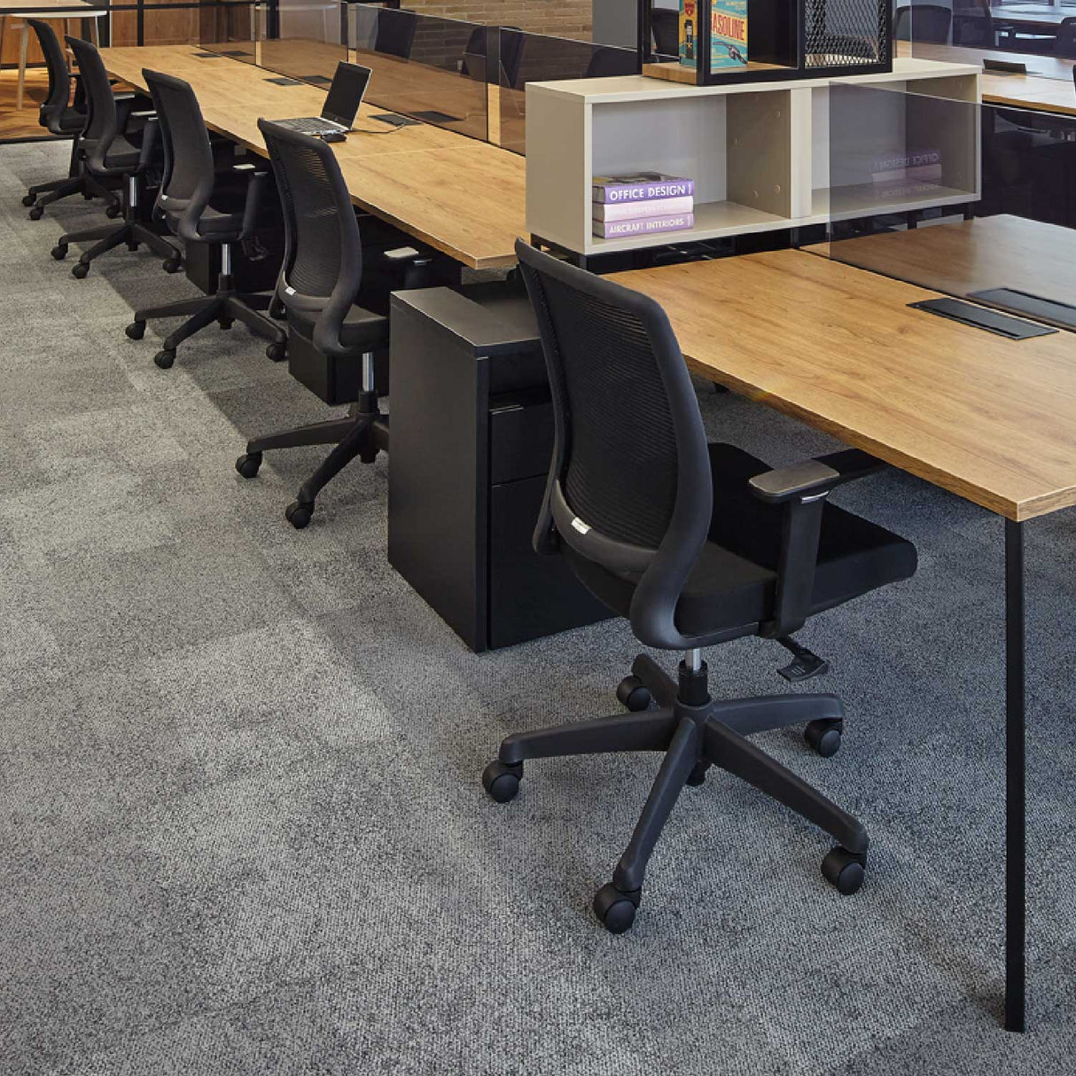 Silla de Oficina Afinity Ergonomica 63x105 cm Negra - Sillas de Oficina | Bylmo