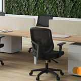Silla de Oficina Yak Ergo 45 62.5x103cm Nylon Negro - Sillas de Oficina | Bylmo