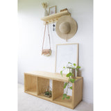 Repisa Lucid Moderna de Madera Pino 70x40 cm con Fijación Invisible - Repisas y Percheros | Bylmo