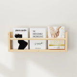 Set de 2 Repisas Ozli Modernas de Madera Pino Café 40x20cm con 1 Entrepaño - Repisas y Percheros | Bylmo