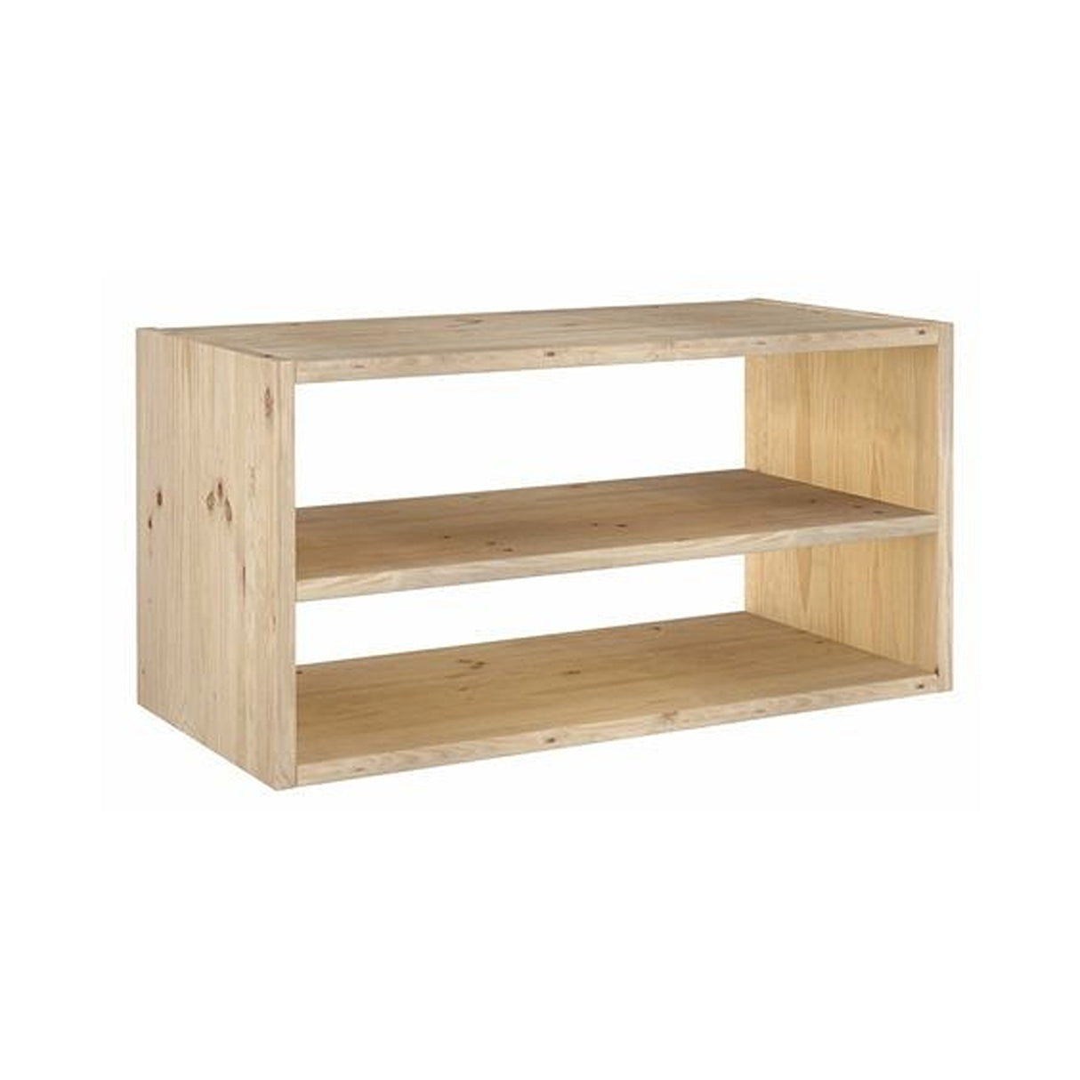 Mueble Organizador Europe 70x40 Café Madera de Pino con 3 Entrepaños - Repisas y Percheros | Bylmo