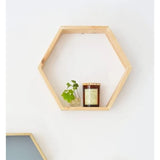 Set 3 Repisas Hexpisas Madera Pino 25x22 cm Moderno - Repisas y Percheros | Bylmo