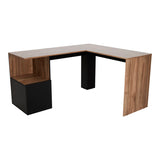 Escritorio en L London Gales Wengue 140x73cm con Un Cajón - Escritorios | Bylmo