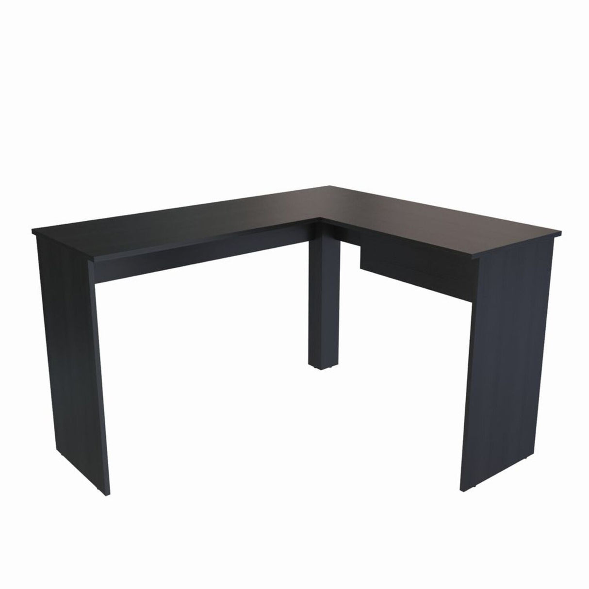 Escritorio en L MDL 102.4X73cm Wengue con Un Cajón - Escritorios | Bylmo