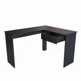 Escritorio en L MDL 102.4X73cm Wengue con Un Cajón - Escritorios | Bylmo