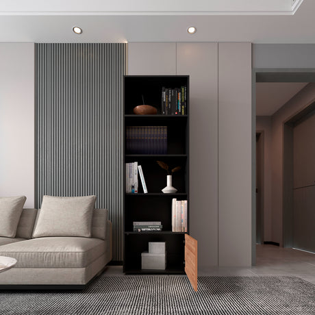 Biblioteca Funes Wengue 60x180cm Moderna - Bibliotecas y Estanterías | Bylmo