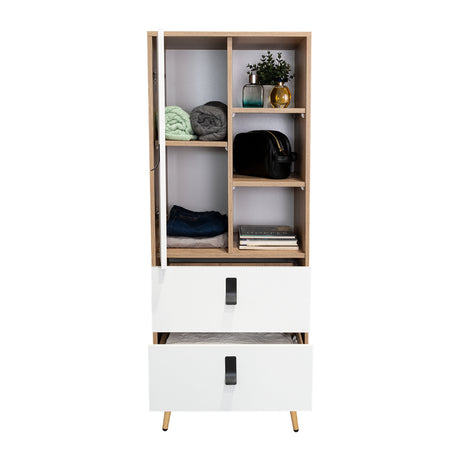 Cómoda Huna Macadamia 51x131cm con 3 Cajones Moderno - Cajoneras y Comodas | Bylmo