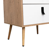 Cómoda Huna Macadamia 51x131cm con 3 Cajones Moderno - Cajoneras y Comodas | Bylmo