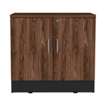 Cajonera Home Office Coñac 80x75cm Con 2 Puertas Y Cerradura.