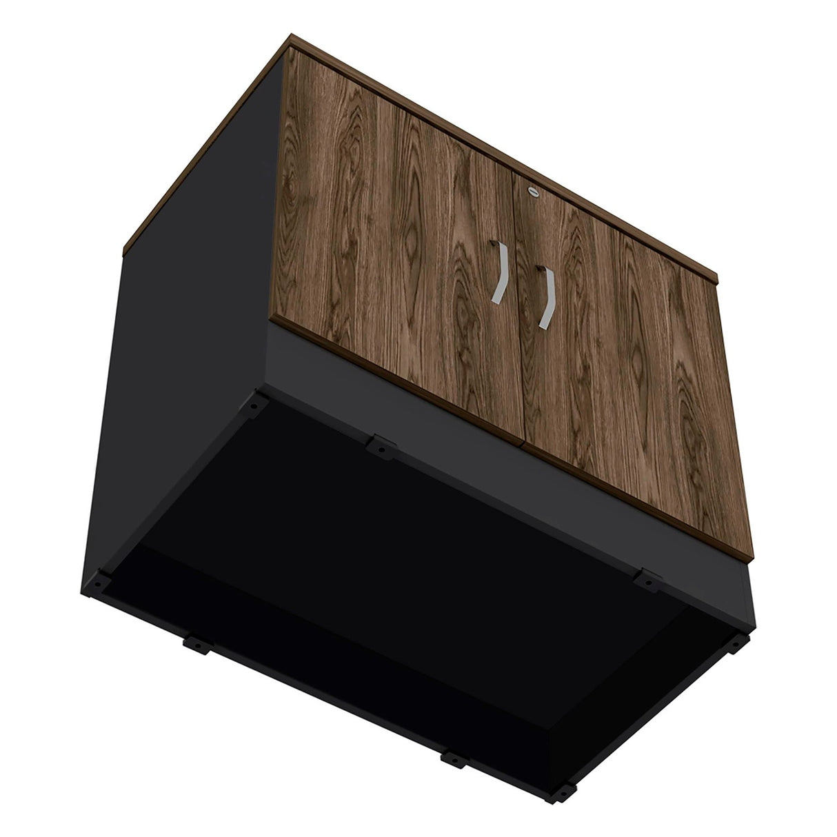 Cajonera Home Office Coñac 80x75cm con 2 Puertas y Cerradura. - Cajoneras y Comodas | Bylmo