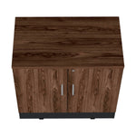 Cajonera Home Office Coñac 80x75cm Con 2 Puertas Y Cerradura.