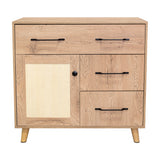 Cajonera Natura Moderna Madera 90x87cm con 3 Cajones - Cajoneras y Comodas | Bylmo