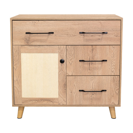 Cajonera Natura Moderna Madera 90x87cm con 3 Cajones - Cajoneras y Comodas | Bylmo