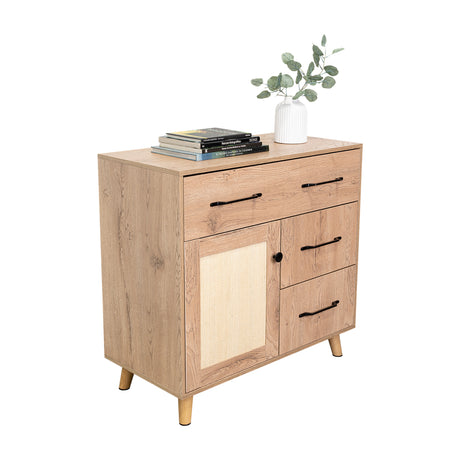 Cajonera Natura Moderna Madera 90x87cm con 3 Cajones - Cajoneras y Comodas | Bylmo