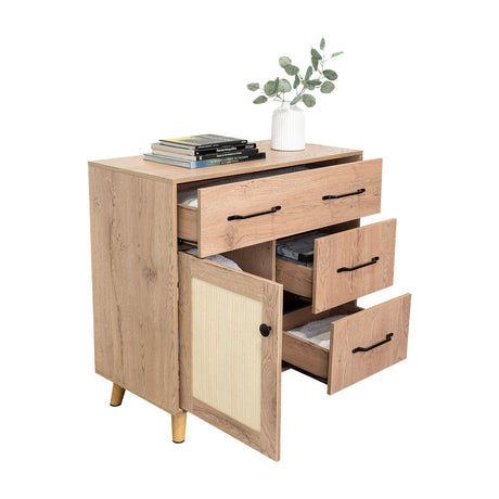 Cajonera Natura Moderna Madera 90x87cm con 3 Cajones - Cajoneras y Comodas | Bylmo