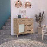 Cajonera Natura Moderna Madera 90x87cm con 3 Cajones - Cajoneras y Comodas | Bylmo