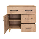 Cajonera Natura Moderna Madera 90x87cm con 3 Cajones - Cajoneras y Comodas | Bylmo