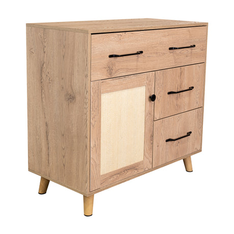 Cajonera Natura Moderna Madera 90x87cm con 3 Cajones - Cajoneras y Comodas | Bylmo