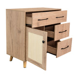 Cajonera Natura Moderna Madera 90x87cm con 3 Cajones - Cajoneras y Comodas | Bylmo