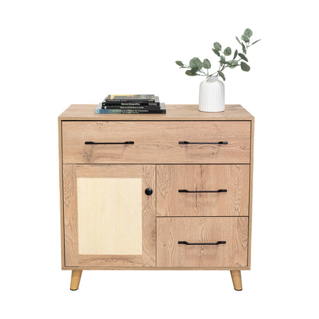 Cajonera Natura Moderna Madera 90x87cm con 3 Cajones - Cajoneras y Comodas | Bylmo