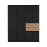 Armario Austin Wengue Moderno 170x200 cm con Tres Entrepaños y Cinco Puertas - CLOSETS | Bylmo