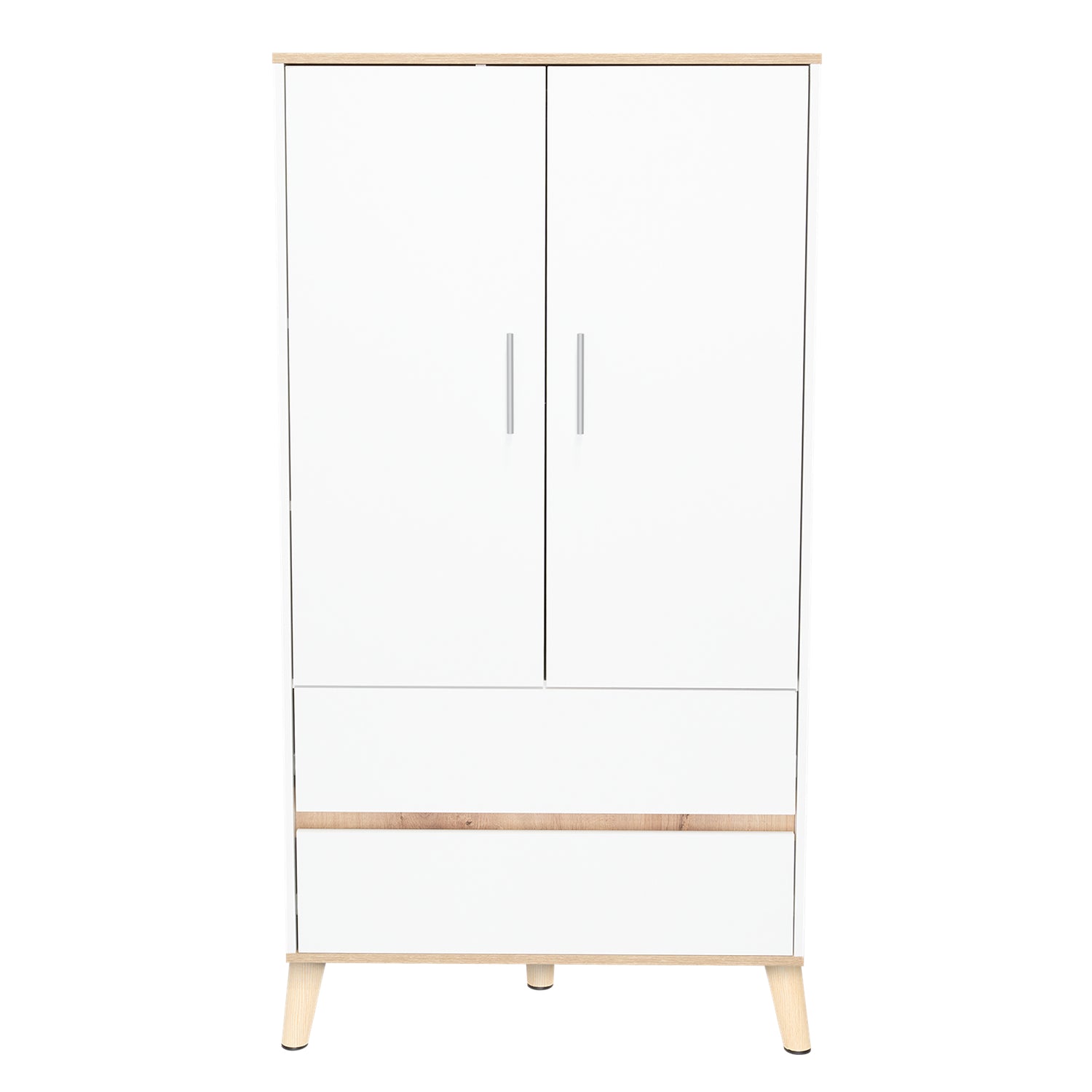 Closet Bi Color 80x150cm Blanco con Dos Cajones Moderno - CLOSETS | Bylmo