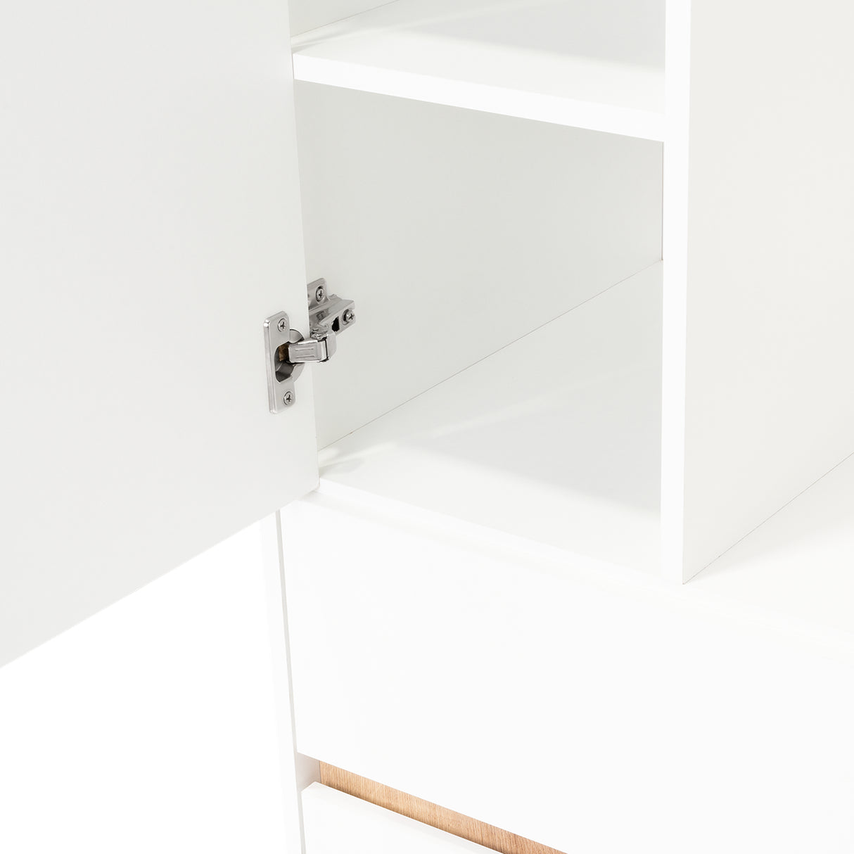 Closet Bi Color 80x150cm Blanco con Dos Cajones Moderno - CLOSETS | Bylmo
