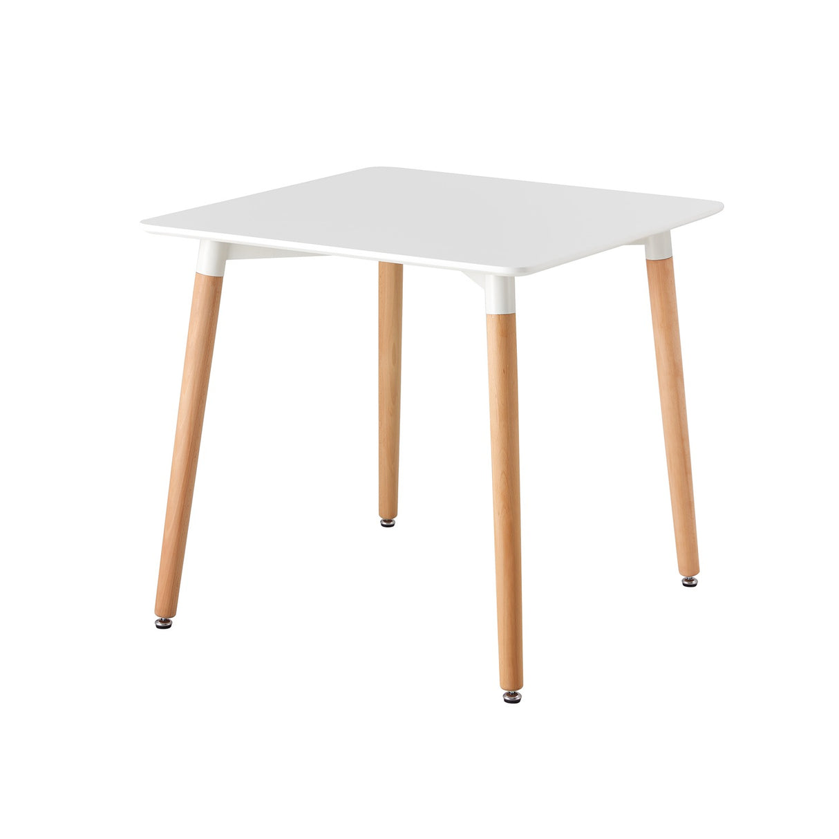 Mesa de Comedor BM Blanco 80x74cm Cuadrado de Cuatro Puestos sin Sillas - COMEDORES | Bylmo