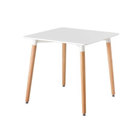 Mesa de Comedor BM Blanco 80x74cm Cuadrado de Cuatro Puestos sin Sillas - COMEDORES | Bylmo