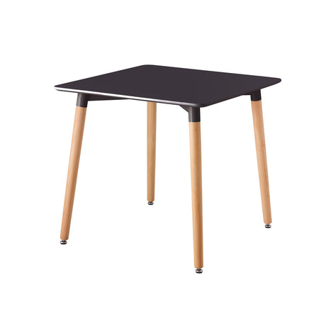 Comedor Negro 80x74cm Cuadrado de Cuatro Puestos sin Sillas - COMEDORES | Bylmo