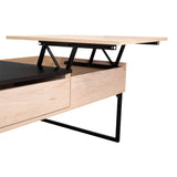 Mesa de Centro Extensible Funcentral Rovere Wengue 101.5x45.7cm con Un Cajón - Mesas de Centro | Bylmo