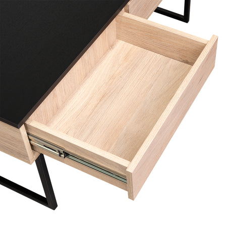 Mesa de Centro Extensible Funcentral Rovere Wengue 101.5x45.7cm con Un Cajón - Mesas de Centro | Bylmo