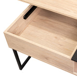 Mesa de Centro Extensible Funcentral Rovere Wengue 101.5x45.7cm con Un Cajón - Mesas de Centro | Bylmo