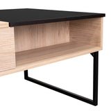 Mesa de Centro Extensible Funcentral Rovere Wengue 101.5x45.7cm con Un Cajón - Mesas de Centro | Bylmo