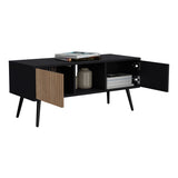 Mesa de Centro Funes Eco Wengue 120x45cm con Dos Cajones - Mesas de Centro | Bylmo