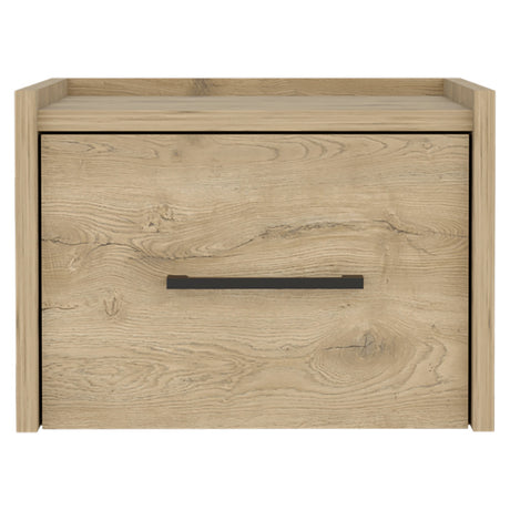 Mesa de Noche Boa 35x25cm Macadamia con Un Cajón - Mesas de Noche | Bylmo