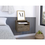 Mesa de Noche Busan 40x33cm Bellota Flotante con Un Cajón - Mesas de Noche | Bylmo