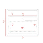 Mesa De Noche Busan 40x33cm Bellota Flotante Con Un Cajón