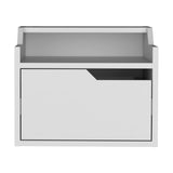 Mesa de Noche Busan 40x33cm Blanco Flotante con Un Cajón - Mesas de Noche | Bylmo