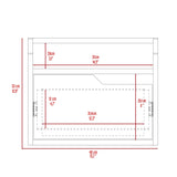 Mesa de Noche Busan 40x33cm Wengue Flotante con Un Cajón - Mesas de Noche | Bylmo