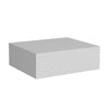 Mesa De Noche Milano Flotante 40x13cm Blanco Minimalista Con Un Cajón