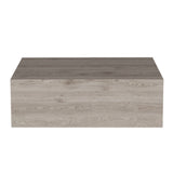 Mesa de Noche Milano Flotante 40x13cm Ceniza Minimalista con Un Cajón - Mesas de Noche | Bylmo