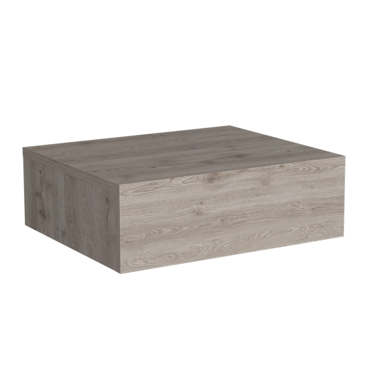 Mesa de Noche Milano Flotante 40x13cm Ceniza Minimalista con Un Cajón - Mesas de Noche | Bylmo