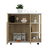 Mueble Auxiliar de Cocina Bi Color 100x90 cm Duna Blanco con 3 Entrepaños - Barras y Muebles Auxiliares | Bylmo