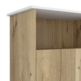 Mueble Auxiliar de Cocina Bi Color 100x90 cm Duna Blanco con 3 Entrepaños - Barras y Muebles Auxiliares | Bylmo