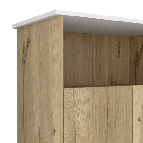 Mueble Auxiliar de Cocina Bi Color 100x90 cm Duna Blanco con 3 Entrepaños - Barras y Muebles Auxiliares | Bylmo