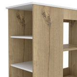 Mueble Auxiliar de Cocina Bi Color 100x90 cm Duna Blanco con 3 Entrepaños - Barras y Muebles Auxiliares | Bylmo