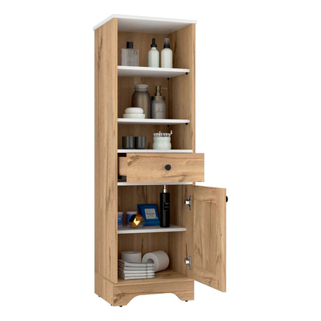Mueble para Baño Bi Color Duna 44x141.6cm con 1 Cajón y 5 Entrepaños - Muebles para Baño | Bylmo